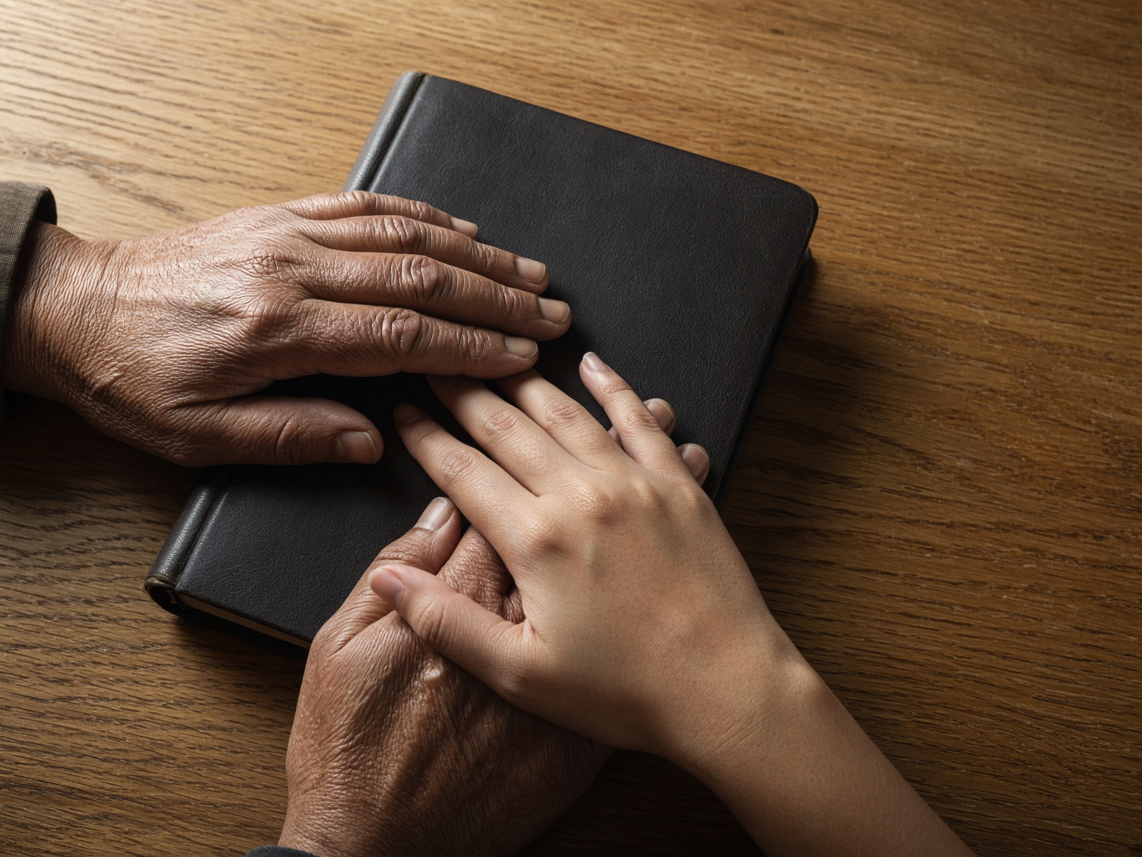 Hands on a civic book